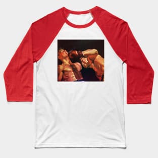 Vintage Sports Boxing, Boxers Punching During a Fight Baseball T-Shirt